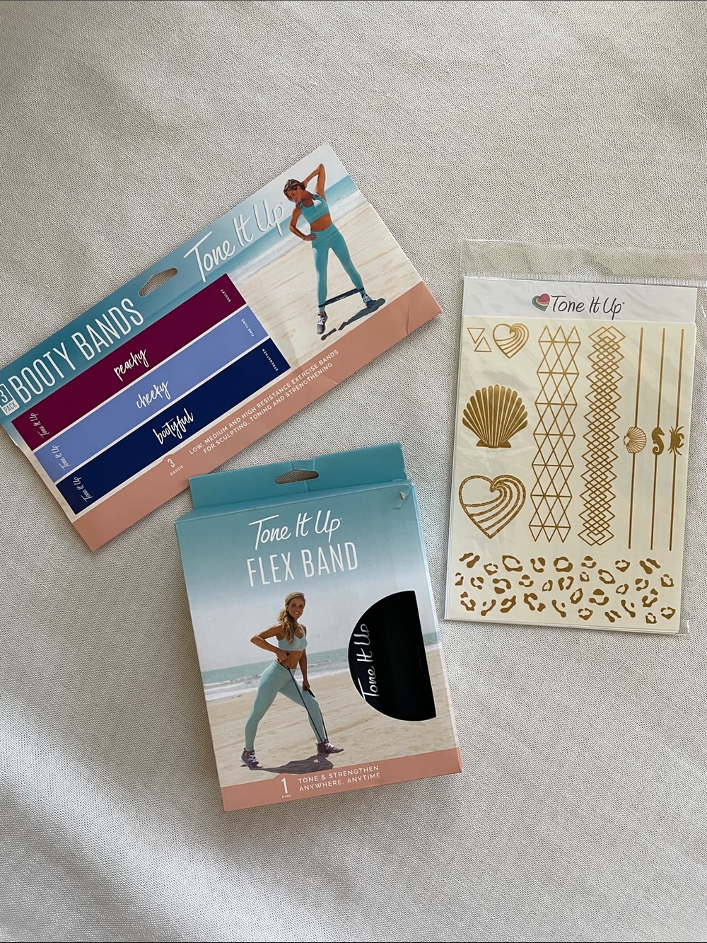 Tone It Up Flex Band , Booty Bands and Temporary Tattoos Bundle